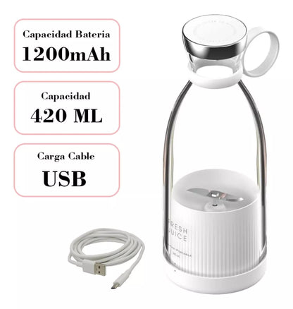 Licuadora Portátil Personal Recargable Mini Portable