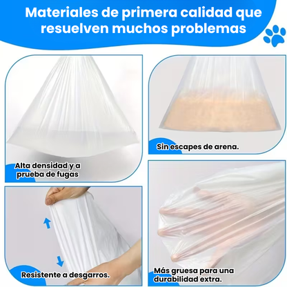 Rollos De Bolsas Para Caja Arenero Automatico Gatos Mascotas