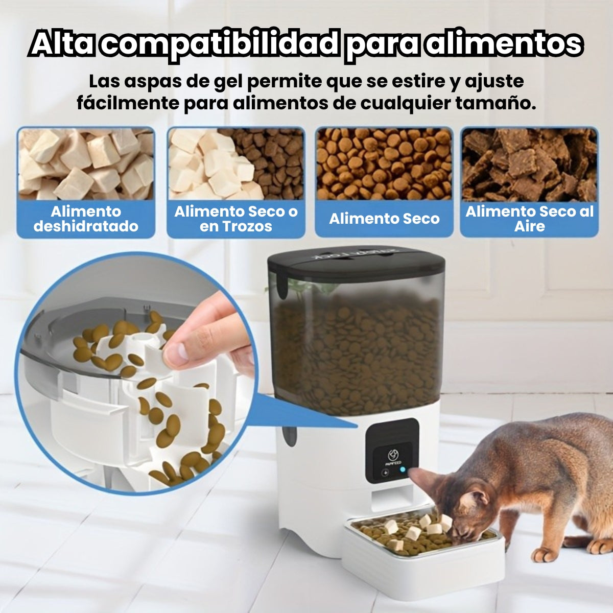 Comedero Alimentador Dispensador Wifi Automático Mascotas