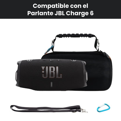 Estuche Jbl Charge 6 Rígido Protector Impermeable Con Correa
