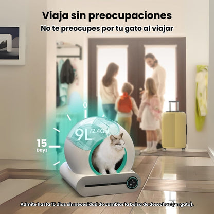 Arenero Automático Para Gatos Control con Aplicación
