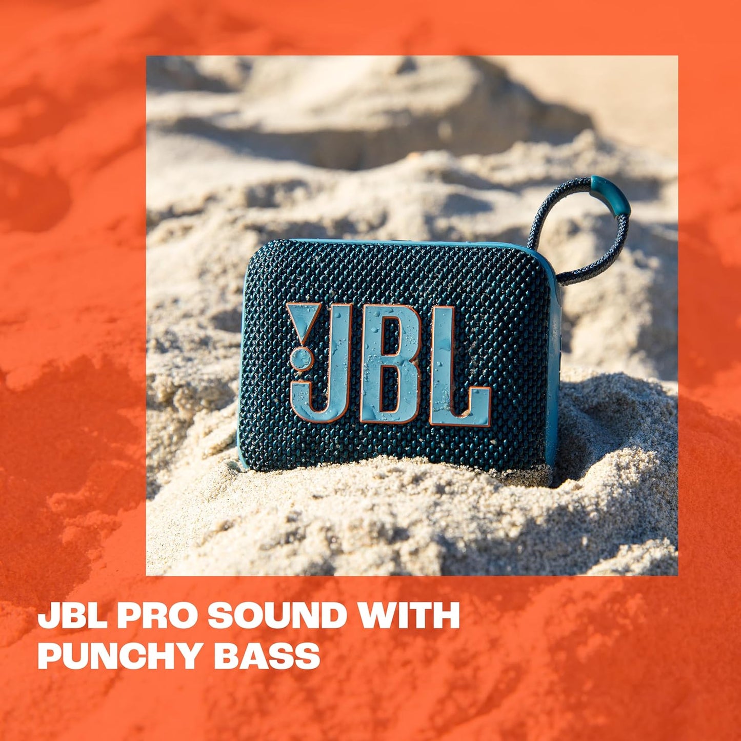 JBL Go 4 Altavoz Portátil Bluetooth Impermeable Negro