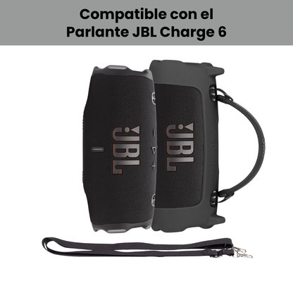 Silicona Protectora JBL Charge 6 Funda A Medida Con Correa