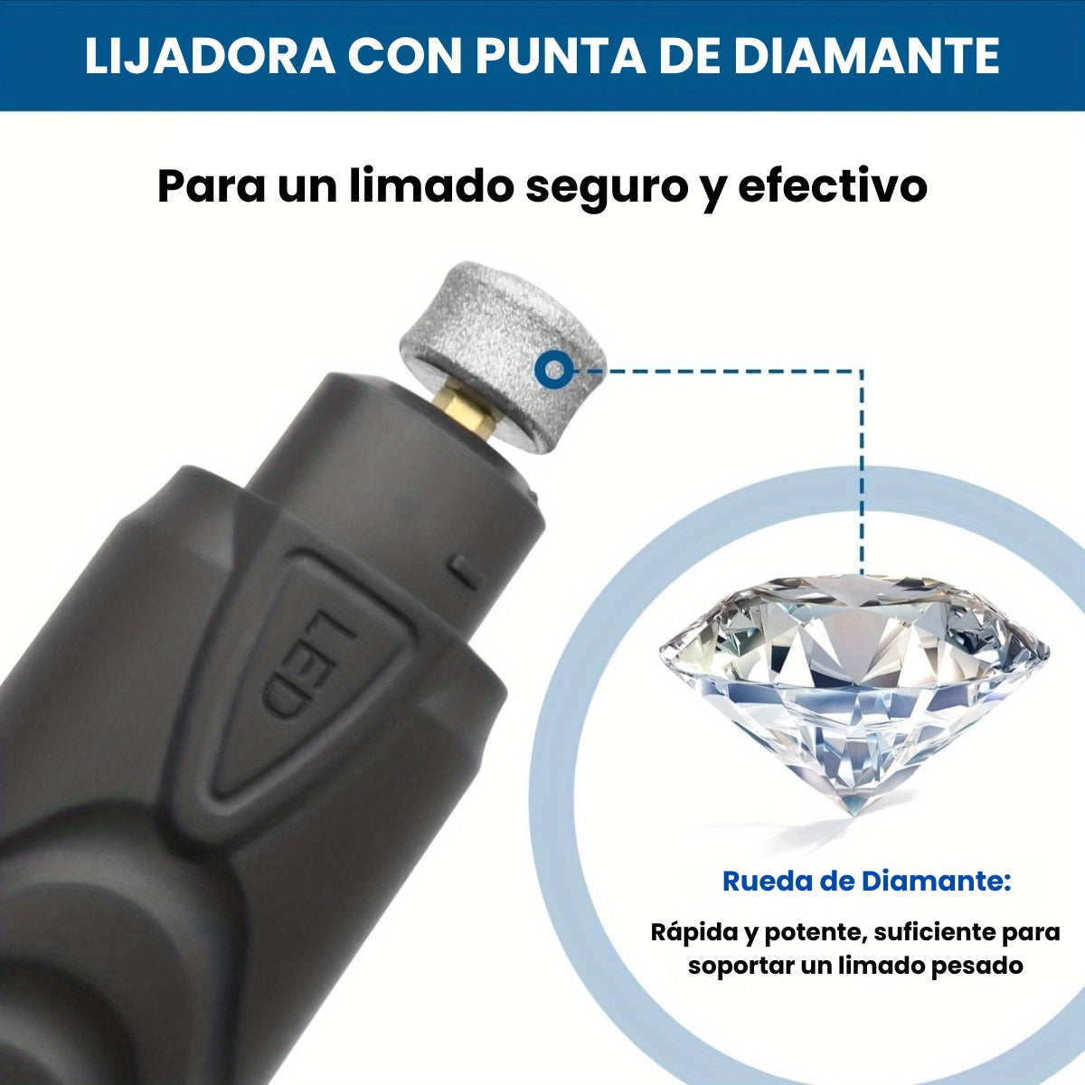 Corta Uñas Lima Electrica Recargable
