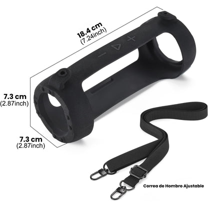 Silicona Jbl Flip 7 Funda Para Poder Colgar Y Transportar Negro