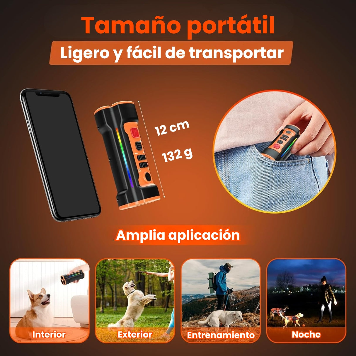 Entrenador Y Ahuyentador Ultrasónico Dispositivo De Perros