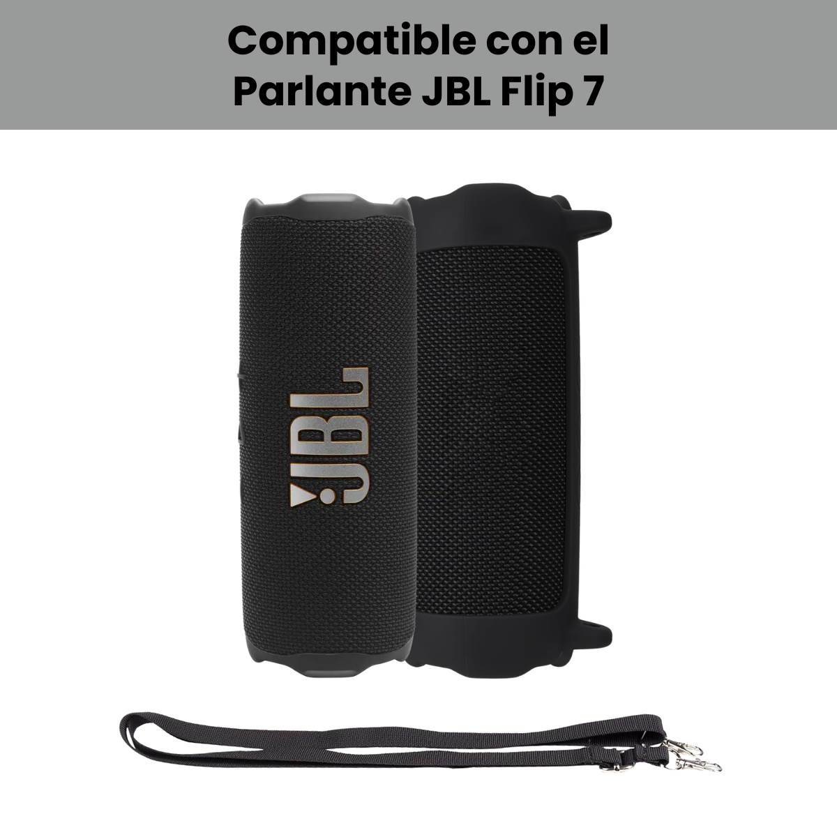 Silicona Jbl Flip 7 Funda Protectora Colgar Y Transportar