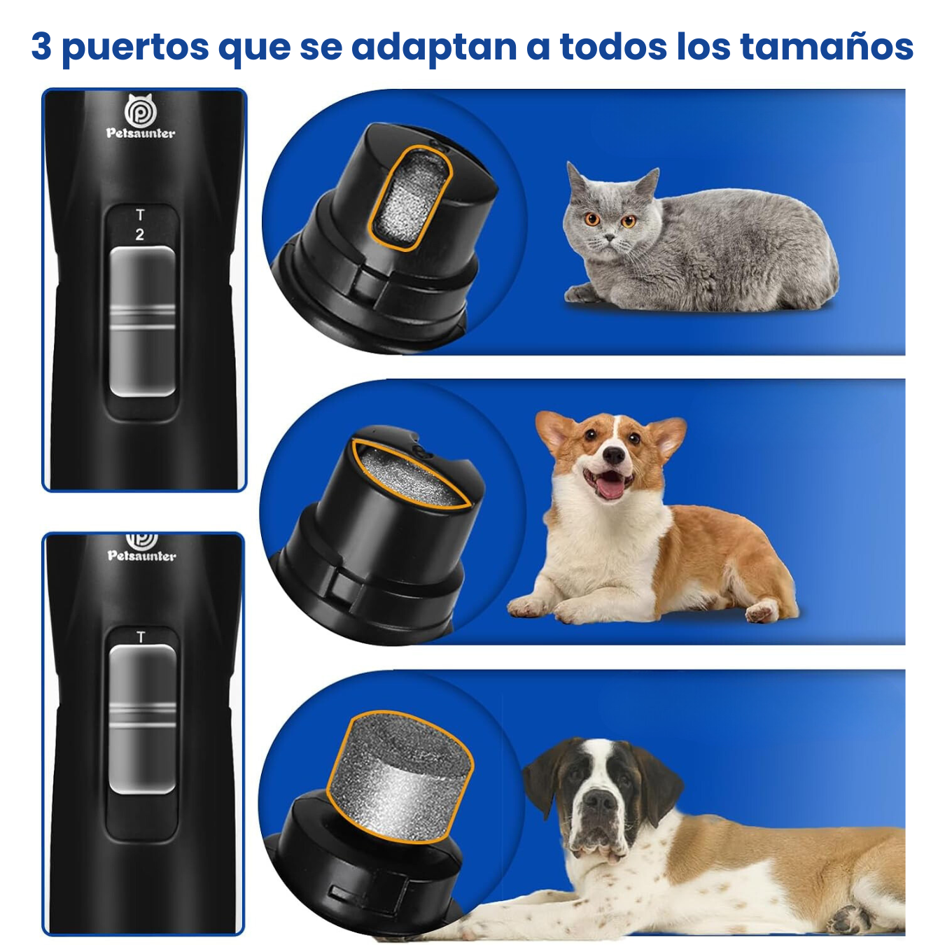 Corta Uñas y Pulidor Eléctrico Para Mascotas