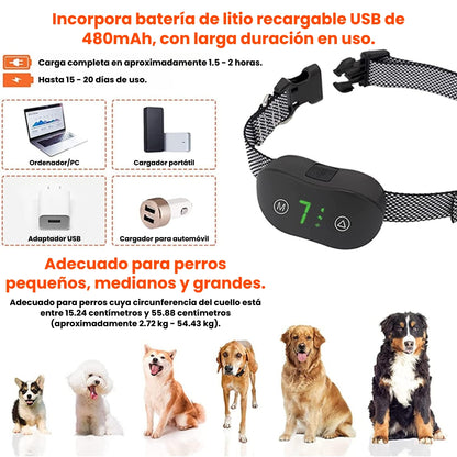 Collar De Entrenamiento Antiladridos Para Perros Inteligente