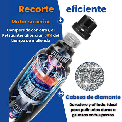 Kit Corta Uñas Y Limador Recargable Mascotas Perros y Gatos