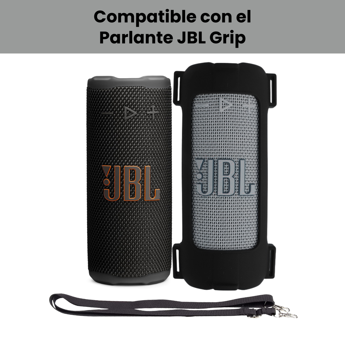 Silicona Protectora JBL Grip Funda A La Medida Con Correa