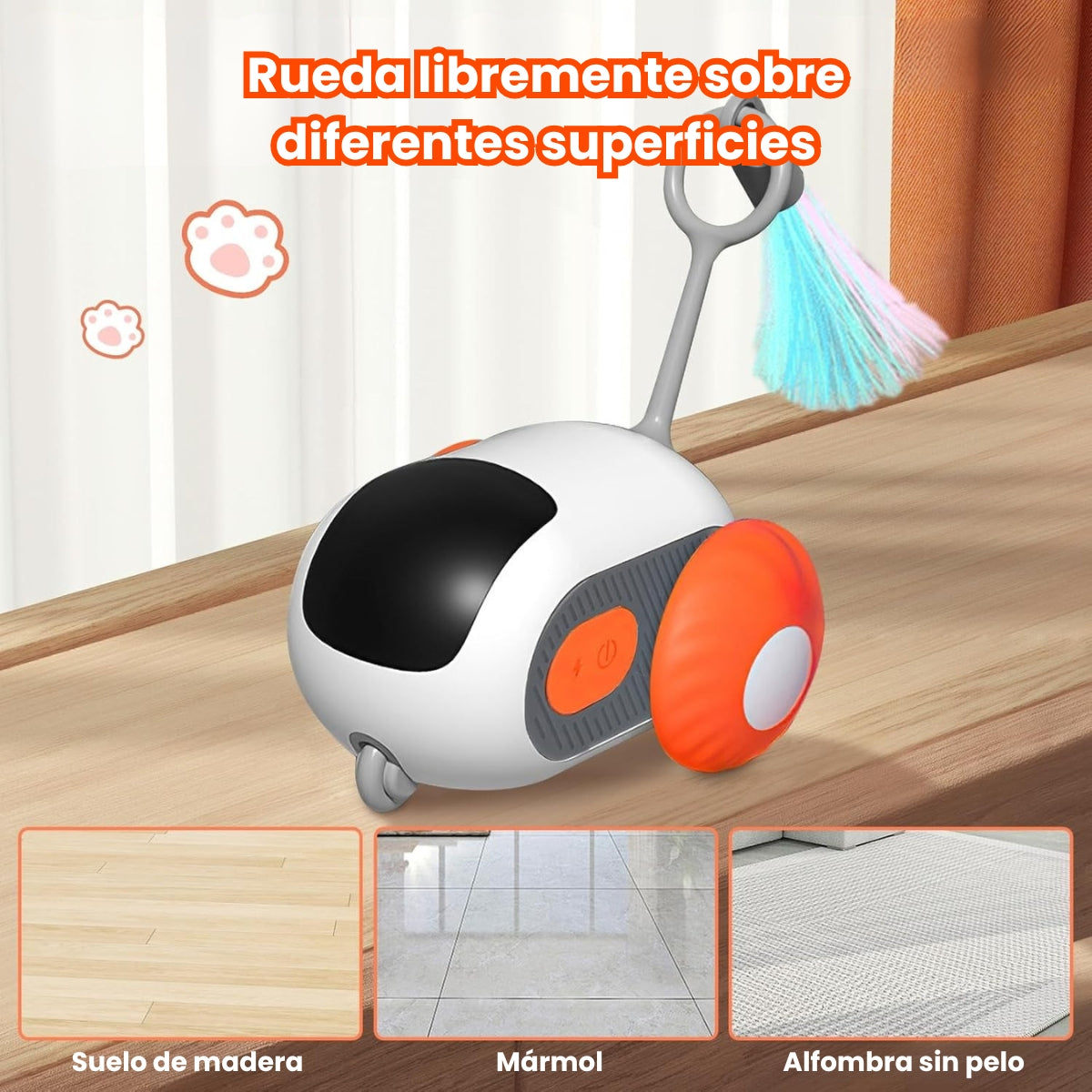 Juguete Inteligente Eléctrico Para Gato Con Control