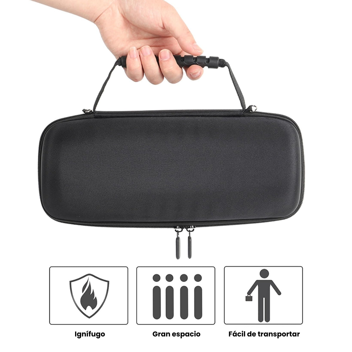 Estuche Jbl Charge 6 Rígido Protector Impermeable Con Correa