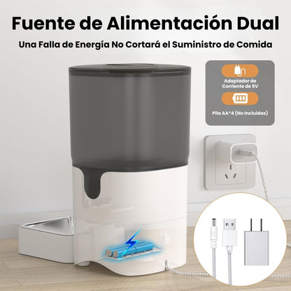 Comedero Alimentador Dispensador Wifi Automático Mascotas